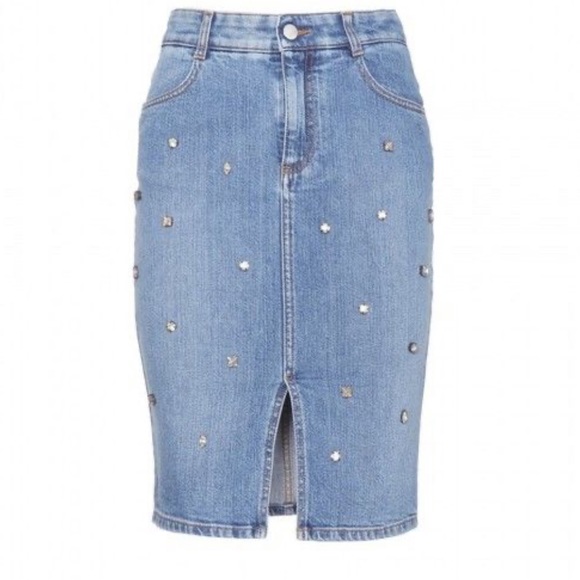 Stella McCartney Dresses & Skirts - Stella McCartney Embellished Denim Skirt